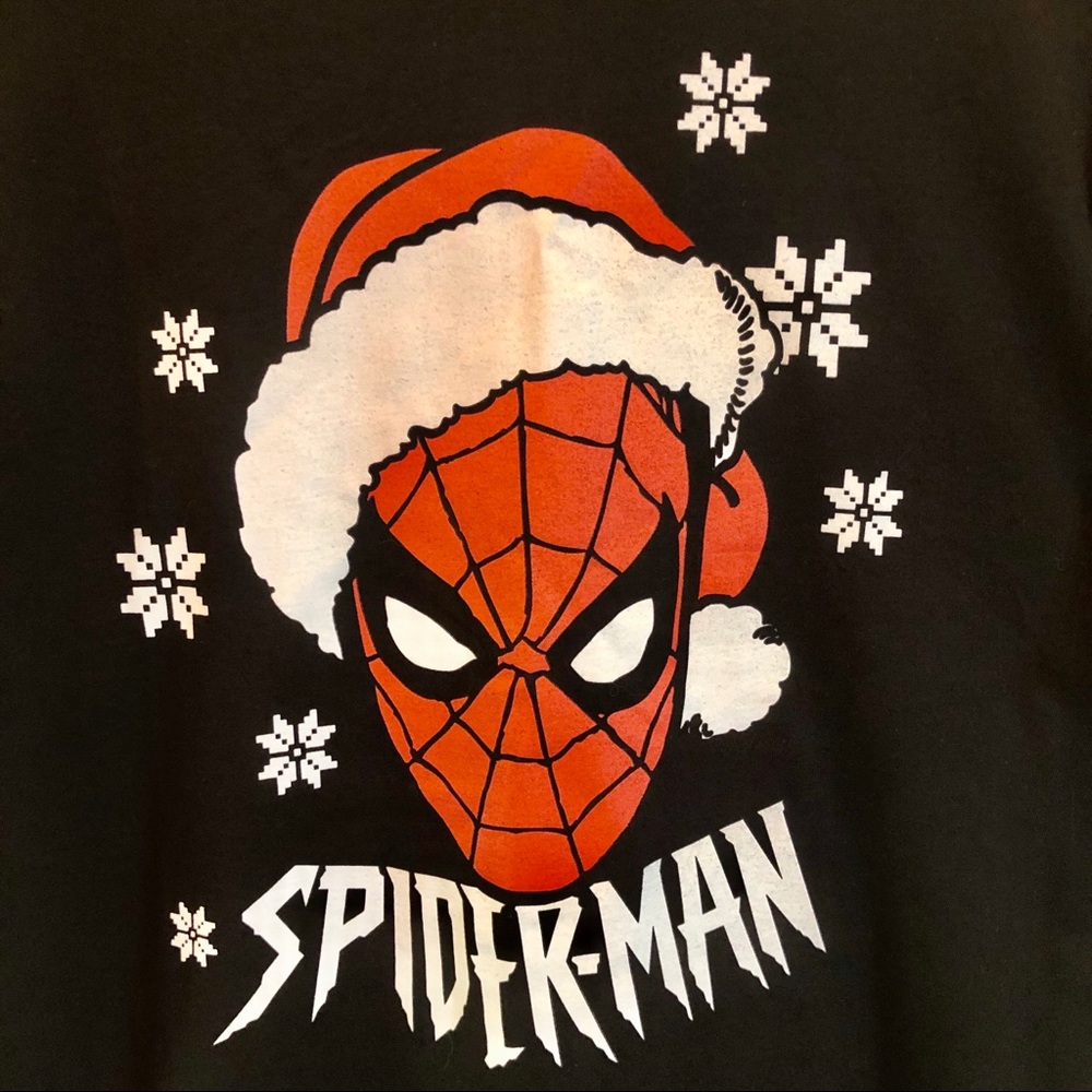 3/$15 Marvel Santa Spider-Man Boys T-Shirt Size XL
